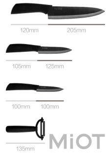 Набір ножів Xiaomi Huo Hou Nano Ceramic Knifes Set